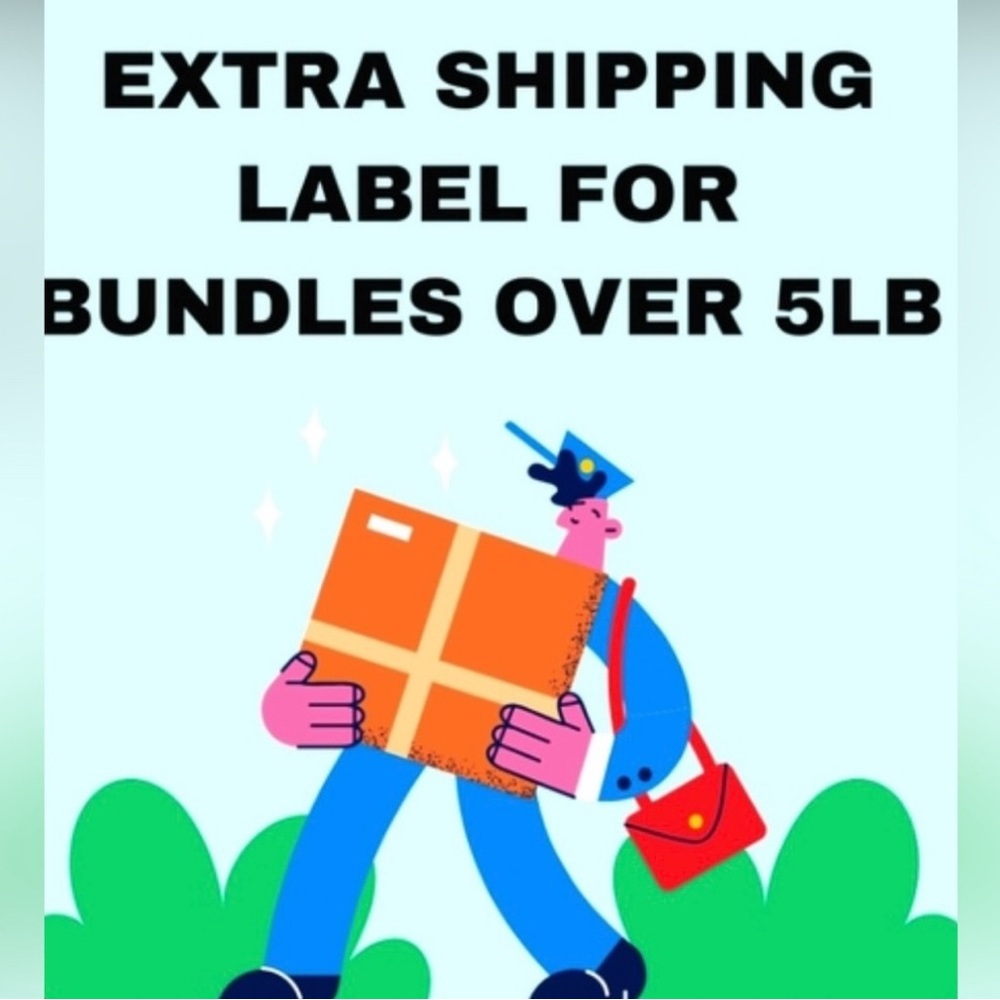 Extra Shipping Label for Bundles Over 5lb